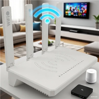 XPON ONU 4GE 1POTS CATV WiFi6 AX3000: Sut Mae'n Ail-lunio Profiad y Rhwydwait...